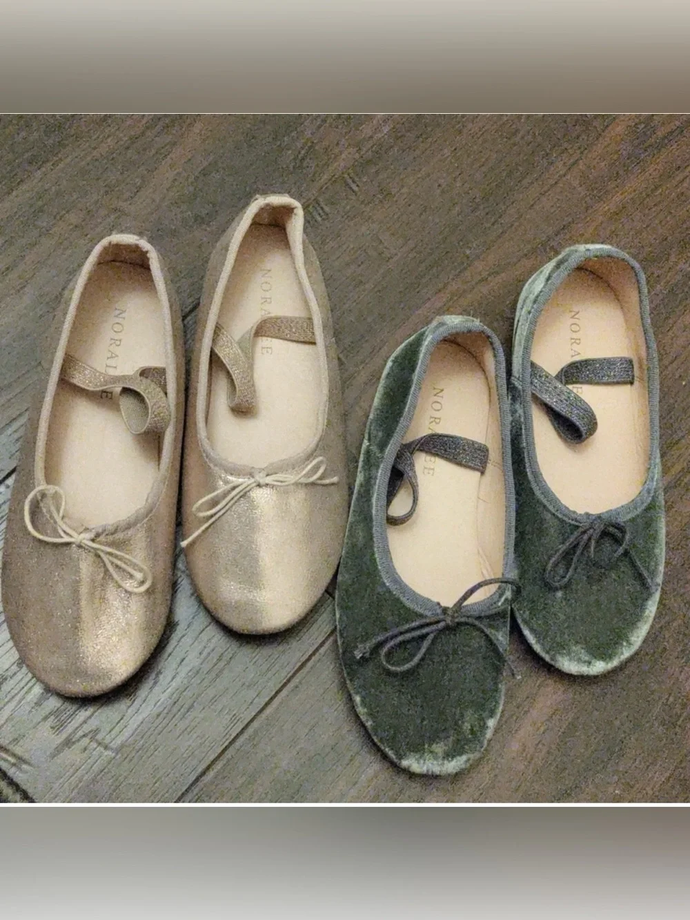 Girls Noralee Ballet Flats Bundle (2) size 13